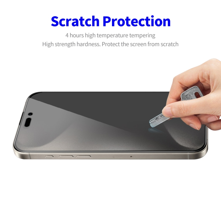 For iPhone 16 Pro Max 5pcs ENKAY Hat-Prince 28° Anti-peeping Tempered Glass Protector Full Screen Film