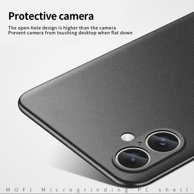 For iPhone 16 MOFI Fandun Series Frosted PC Ultra-thin All-inclusive Phone Case(Black) For iPhone 16 MOFI Fandun Series Frosted PC Ultra-thin All-inclusive Phone Case(Black)