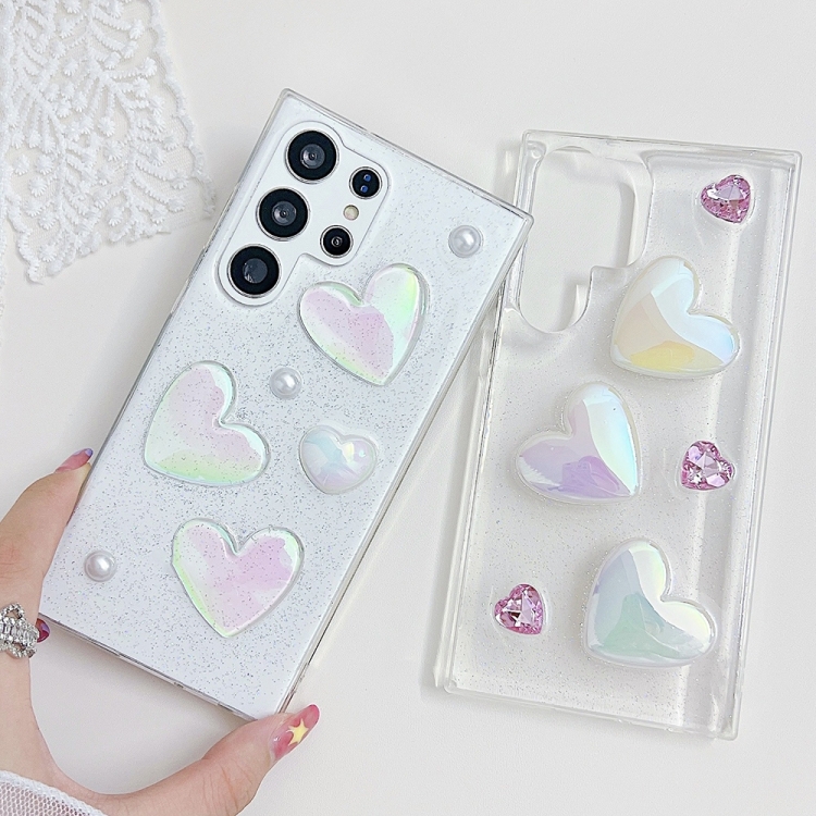 For Samsung Galaxy S23 5G Love Epoxy TPU Protective Case(Pink) For Samsung Galaxy S23 5G Love Epoxy TPU Protective Case(Pink)