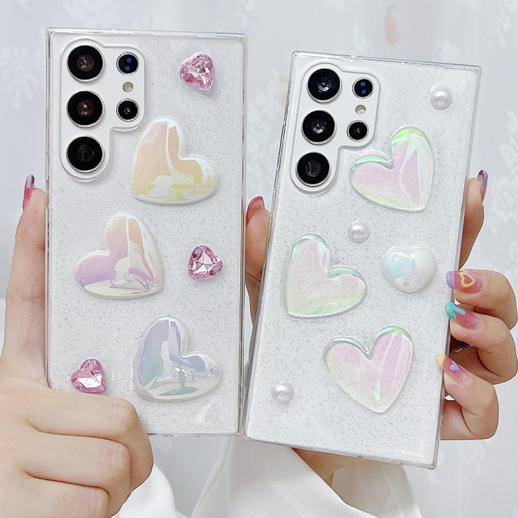 For Samsung Galaxy S23 5G Love Epoxy TPU Protective Case(Pink) For Samsung Galaxy S23 5G Love Epoxy TPU Protective Case(Pink)