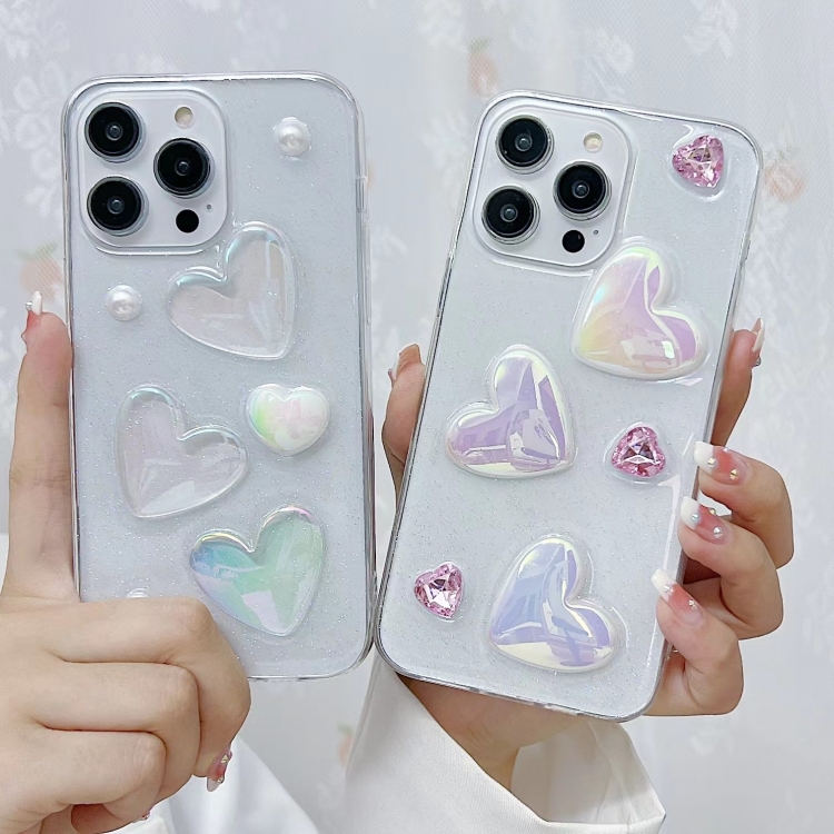 For iPhone SE 2022 / 7 / 8 Love Epoxy TPU Phone Case(Pink) For iPhone SE 2022 / 7 / 8 Love Epoxy TPU Phone Case(Pink)