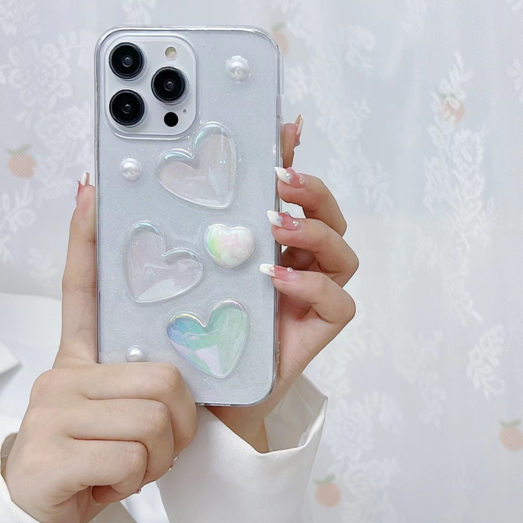 For iPhone SE 2022 / 7 / 8 Love Epoxy TPU Phone Case(Pink) For iPhone SE 2022 / 7 / 8 Love Epoxy TPU Phone Case(Pink)