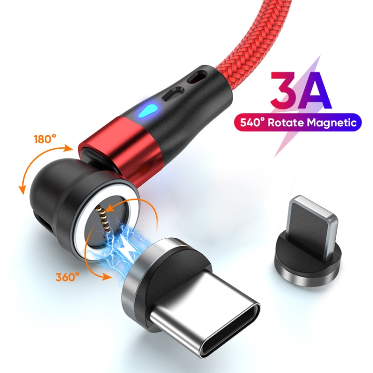 Cable cargador magnético de carga rápida Giratorio 540º