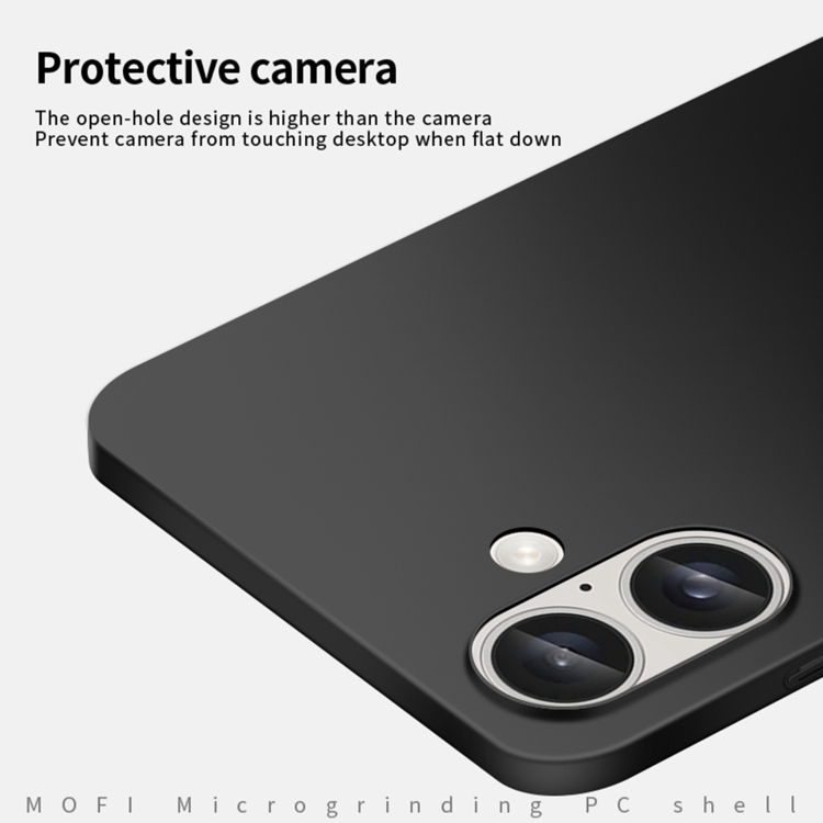 For iPhone 16 MOFI Frosted PC Ultra-thin Hard Phone Case(Blue) For iPhone 16 MOFI Frosted PC Ultra-thin Hard Phone Case(Blue)