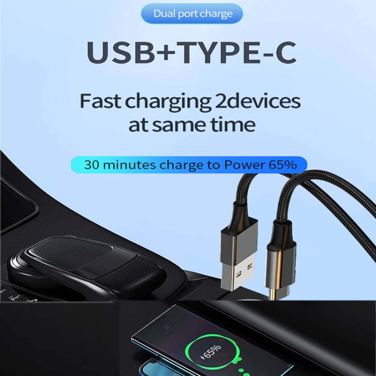 P35 48W PD30W+QC3.0 18W USB Transparent Car Quick Charge(Transparent) P35 48W PD30W+QC3.0 18W USB Transparent Car Quick Charge(Transparent)