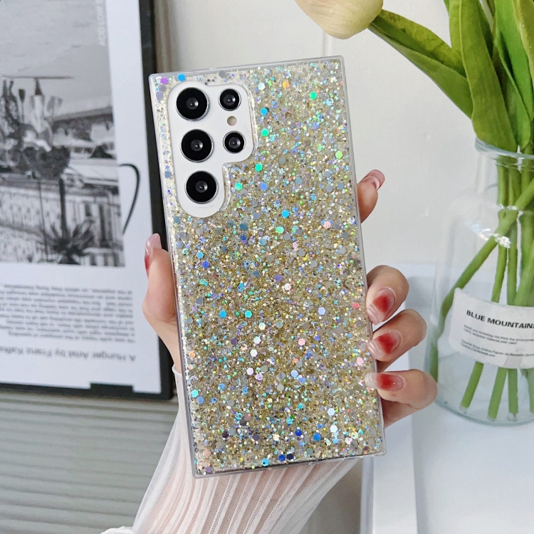 For Samsung Galaxy S24 Ultra 5G Glitter Sequins Epoxy TPU Phone Case(Gold) For Samsung Galaxy S24 Ultra 5G Glitter Sequins Epoxy TPU Phone Case(Gold)