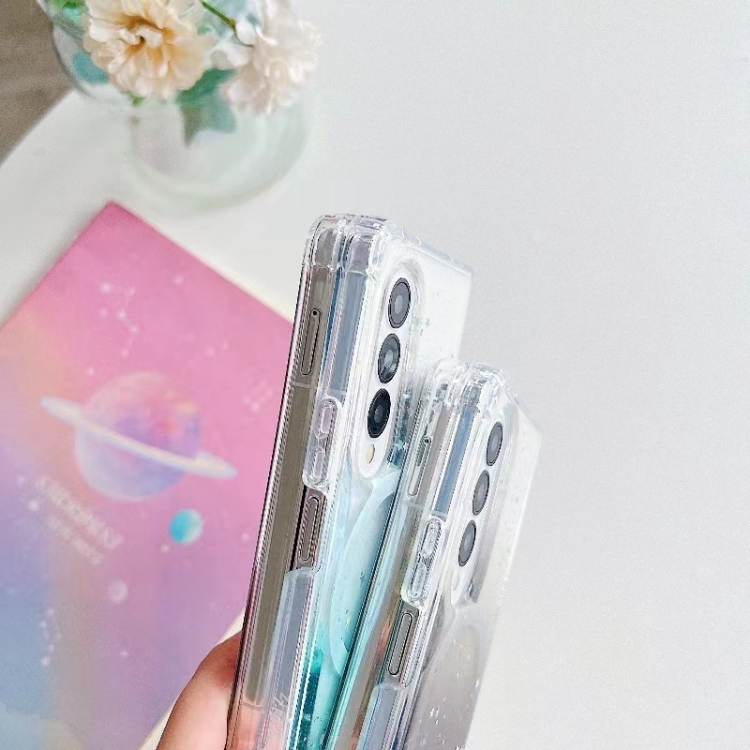 For Samsung Galaxy Z Fold4 Magsafe Glitter TPU Phone Protective Case(Pink)