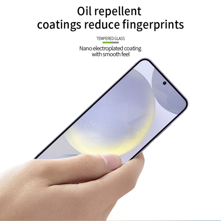For Samsung Galaxy S25+ 5G PINWUYO 9H 3D Full Screen Explosion-proof Tempered Glass Film(Black)