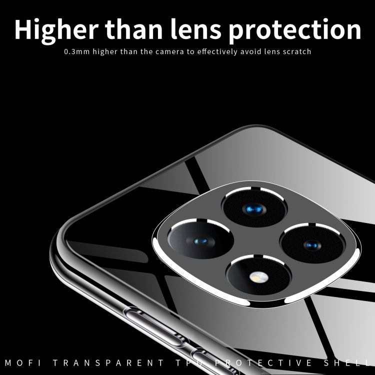 For Xiaomi Redmi Note 14 Pro 5G MOFI Ming Series Ultra-thin TPU Phone Case(Transparent)
