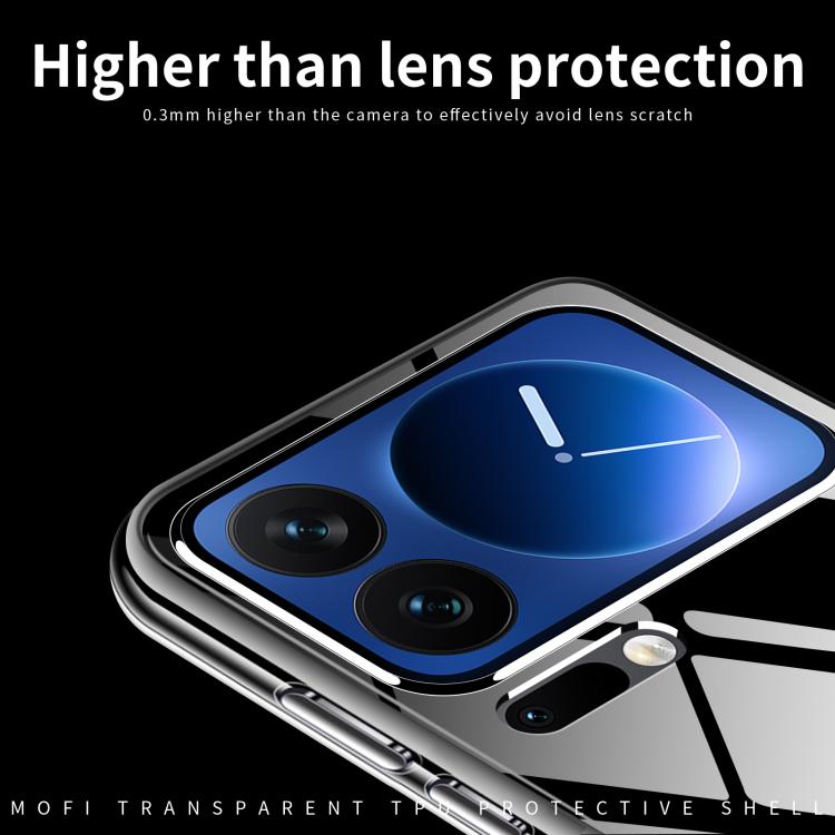 For Xiaomi 17 Pro Max MOFI Ming Series Ultra-thin TPU Phone Case(Transparent)