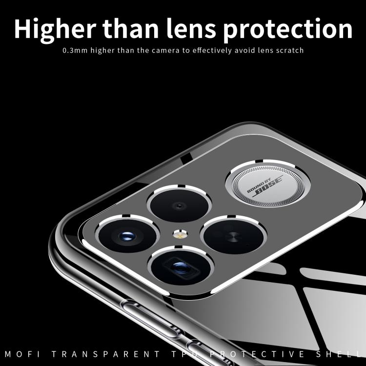 For Redmi K90 Pro Max / Poco F8 Ultra MOFI Ming Series Ultra-thin TPU Phone Case(Transparent)