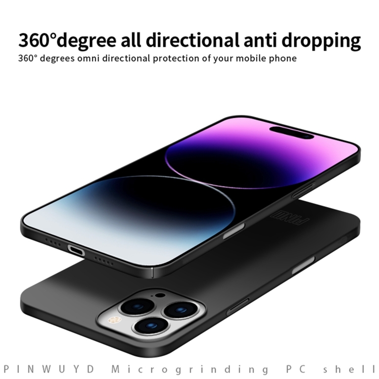 For iPhone 16 Pro Max PINWUYO Micro-Frosted PC Ultra-thin Hard Phone Case with Magsafe Magnetic Ring(Black) For iPhone 16 Pro Max PINWUYO Micro-Frosted PC Ultra-thin Hard Phone Case with Magsafe Magnetic Ring(Black)