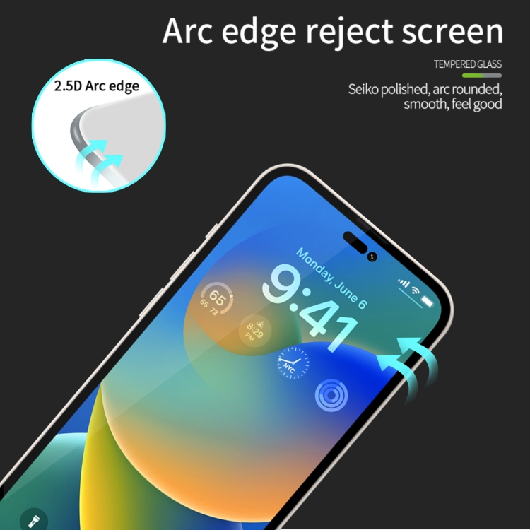 For iPhone 15 Pro MOFI 9H 2.5D Full Screen Tempered Glass Film(Black) For iPhone 15 Pro MOFI 9H 2.5D Full Screen Tempered Glass Film(Black)