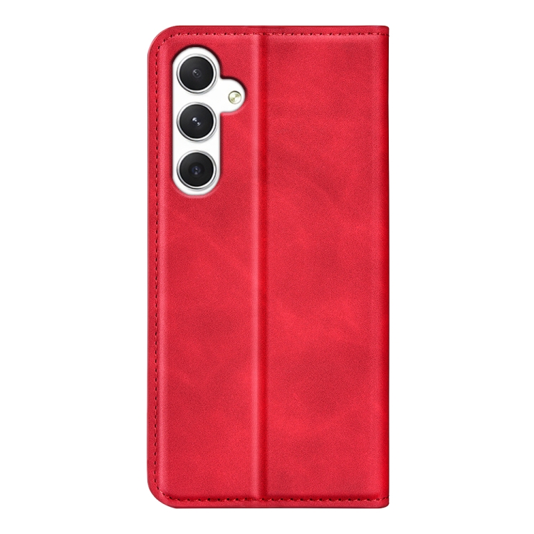 For Samsung Galaxy S24 5G Retro-skin Magnetic Suction Leather Phone Case(Red) For Samsung Galaxy S24 5G Retro-skin Magnetic Suction Leather Phone Case(Red)