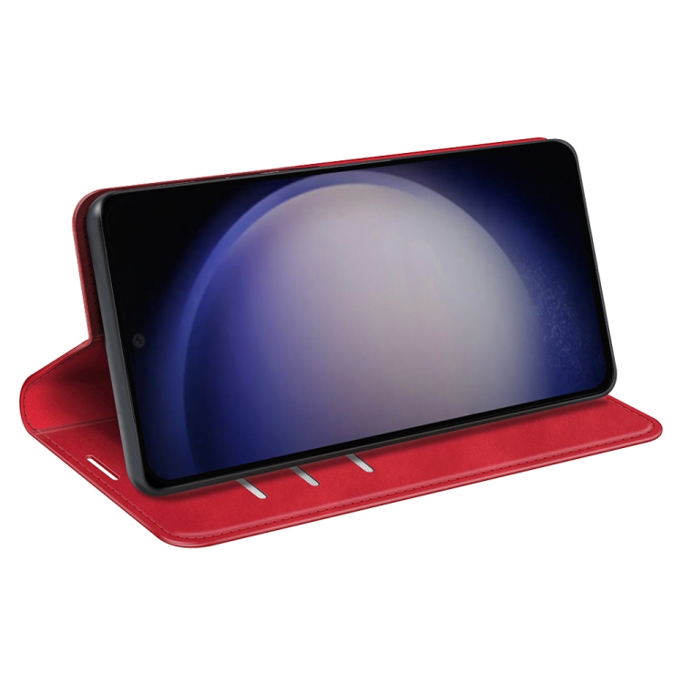 For Samsung Galaxy S24 5G Retro-skin Magnetic Suction Leather Phone Case(Red) For Samsung Galaxy S24 5G Retro-skin Magnetic Suction Leather Phone Case(Red)