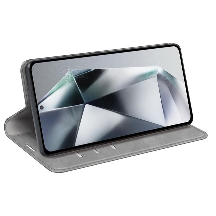 or Samsung Galaxy S25 Ultra 5G Retro-skin Magnetic Suction Leather Phone Case(Grey) or Samsung Galaxy S25 Ultra 5G Retro-skin Magnetic Suction Leather Phone Case(Grey)
