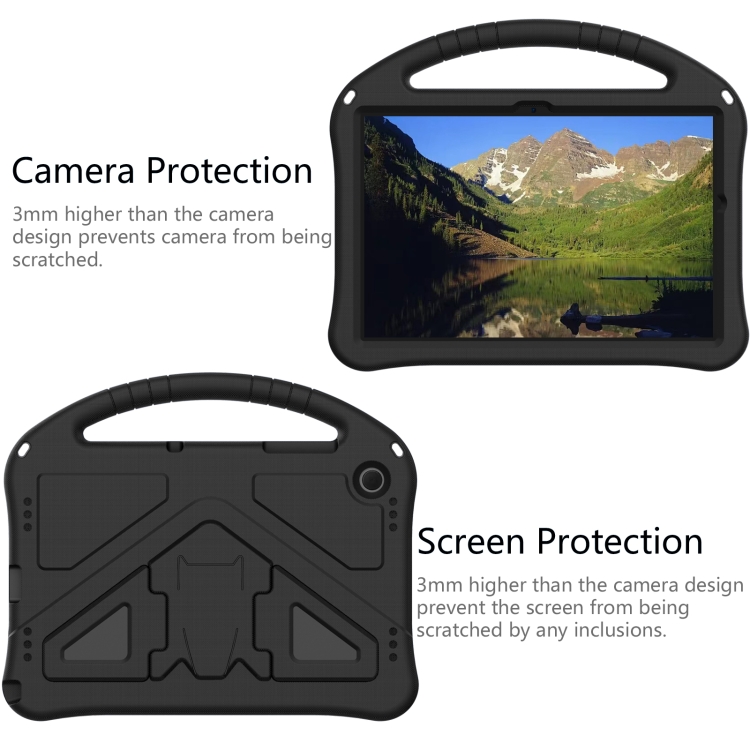 Coque Silicone Pour DOOGEE Tab A9+ / A9 Pro+ 11" - Housse De Protection Avec Support Réglable Et Porte-stylo, Noir