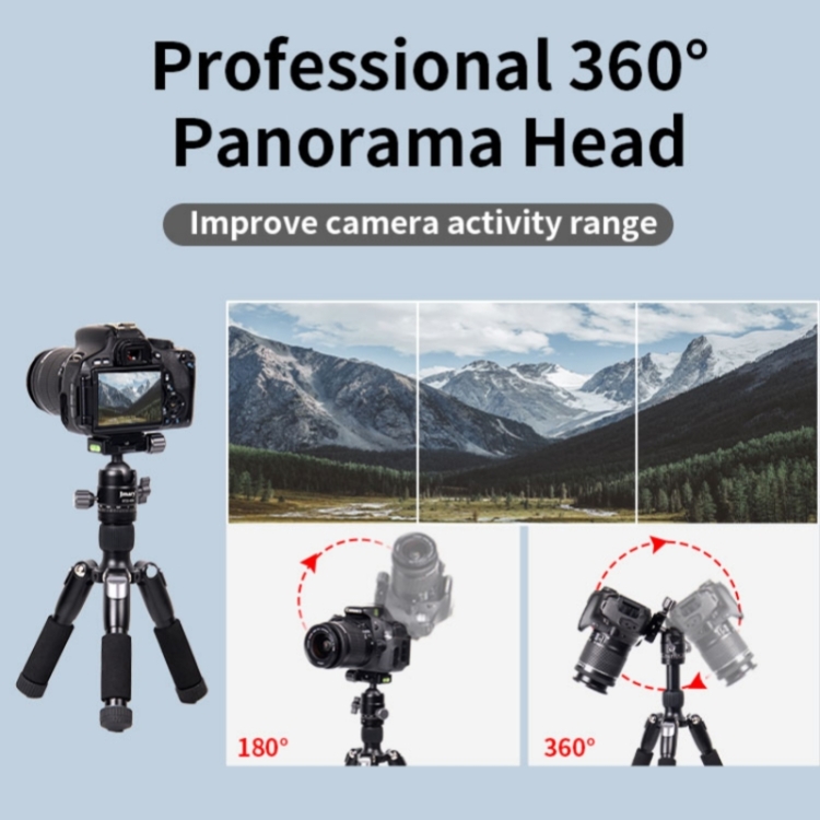 JMARY KT25+H30 For Selfie Live Streaming Lightweight Portable Desktop Mini Tripod Set - 5