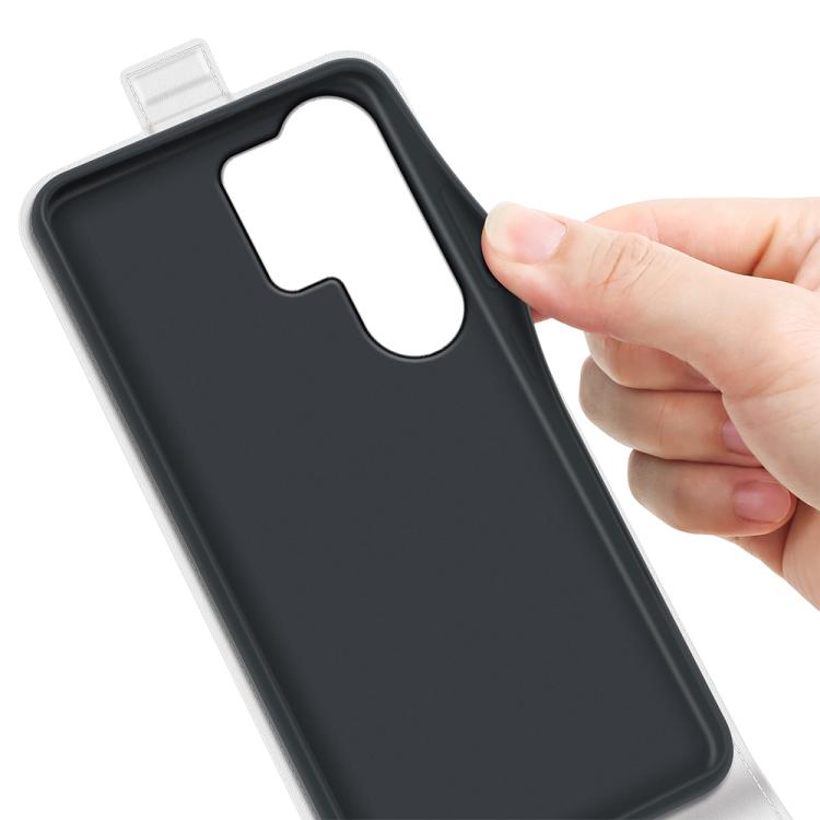 For Samsung Galaxy S26 Ultra 5G R64 Texture Single Vertical Flip Leather Phone Case(White)