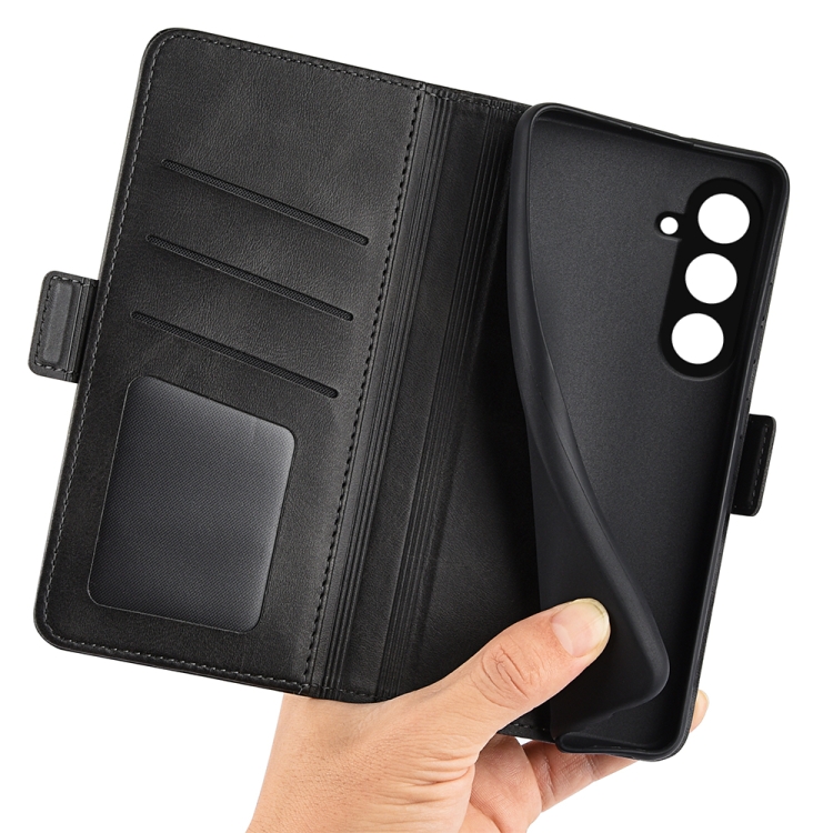 For Samsung Galaxy S23 FE 5G Dual-side Magnetic Buckle Horizontal Flip Leather Phone Case(Black) For Samsung Galaxy S23 FE 5G Dual-side Magnetic Buckle Horizontal Flip Leather Phone Case(Black)