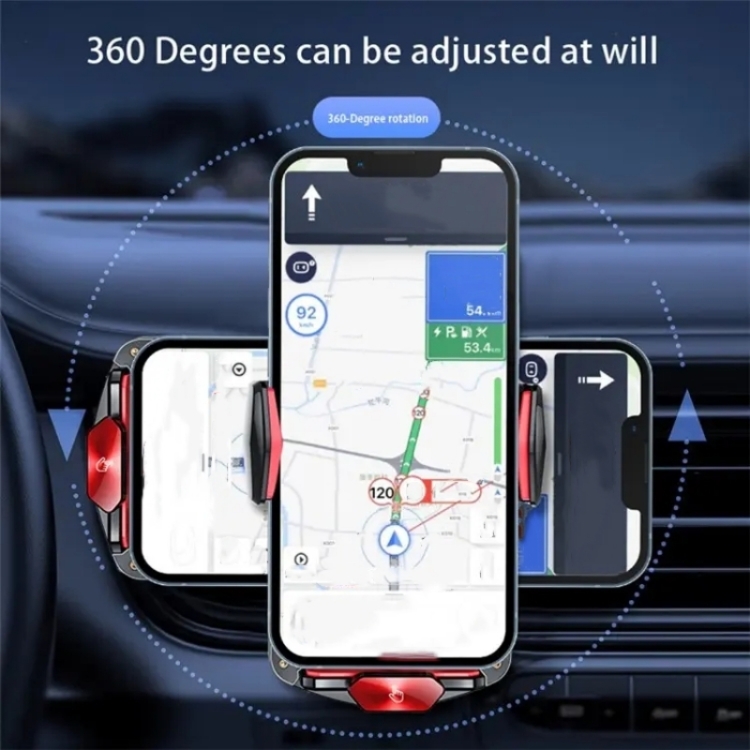 A6 Car Automatic Clamping Phone Holder 15W Magnetic Wireless Charger(Red) A6 Car Automatic Clamping Phone Holder 15W Magnetic Wireless Charger(Red)
