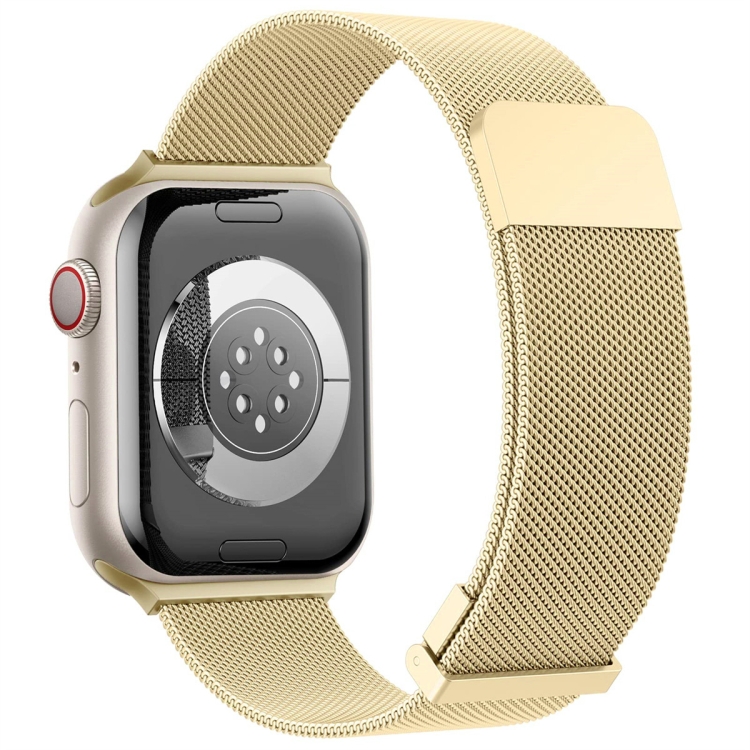 Apple Watch Series 8 GPS + Celular 45mm Caixa de Aço Inoxidável com  Bracelete Milanese Loop Ouro