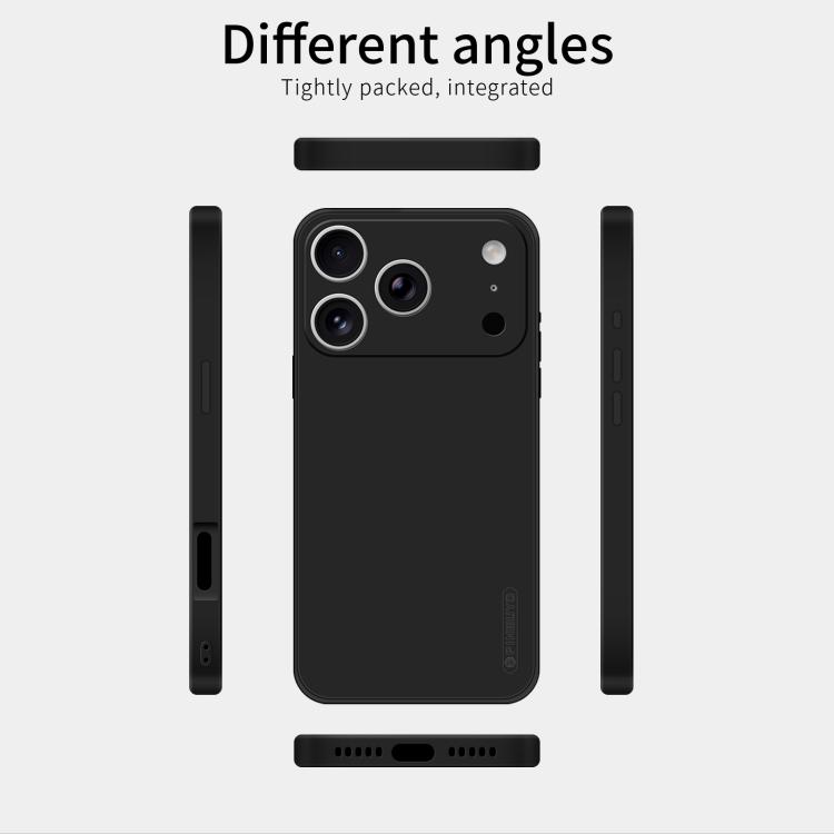 For iPhone 18 Pro / 17 Pro PINWUYO Sense Series Liquid Silicone TPU Phone Case(Black)