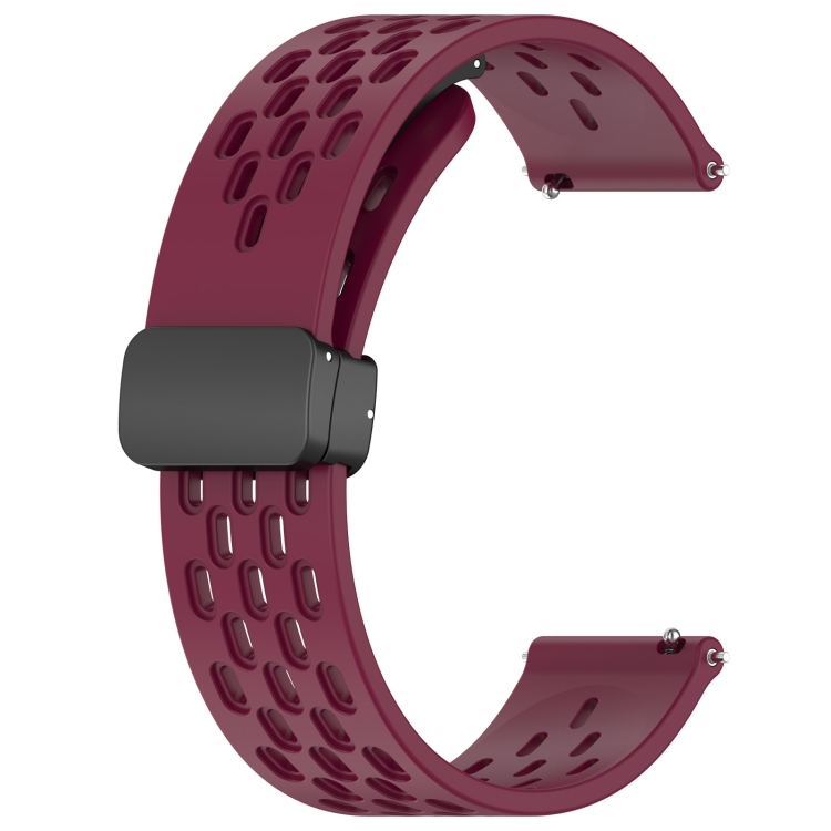 Para Amazfit GTR Mini Correa de reloj de silicona con cierre magnético  plegable de 20 mm (