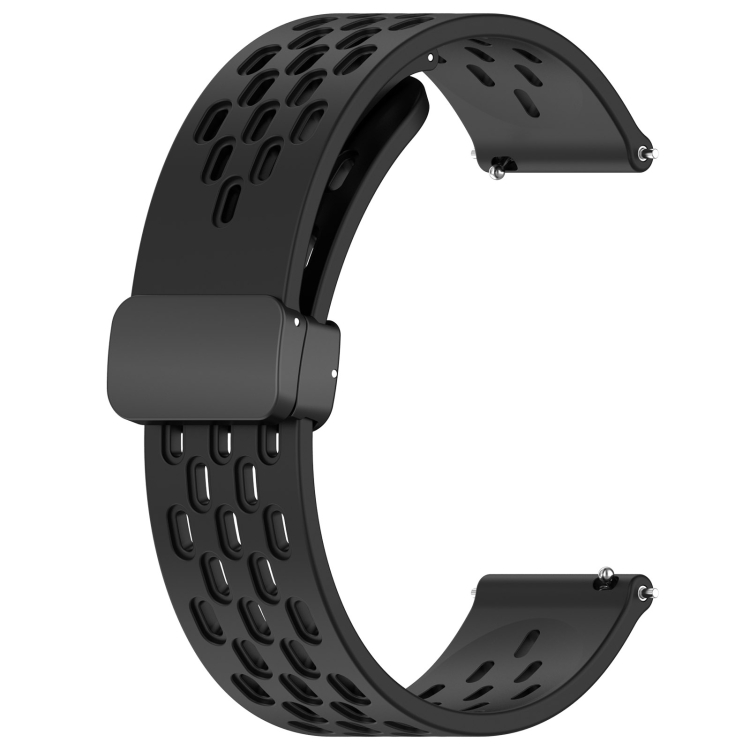 Para Amazfit GTS 3 Correa de reloj de silicona con cierre magnético  plegable de 20 mm (blanco)
