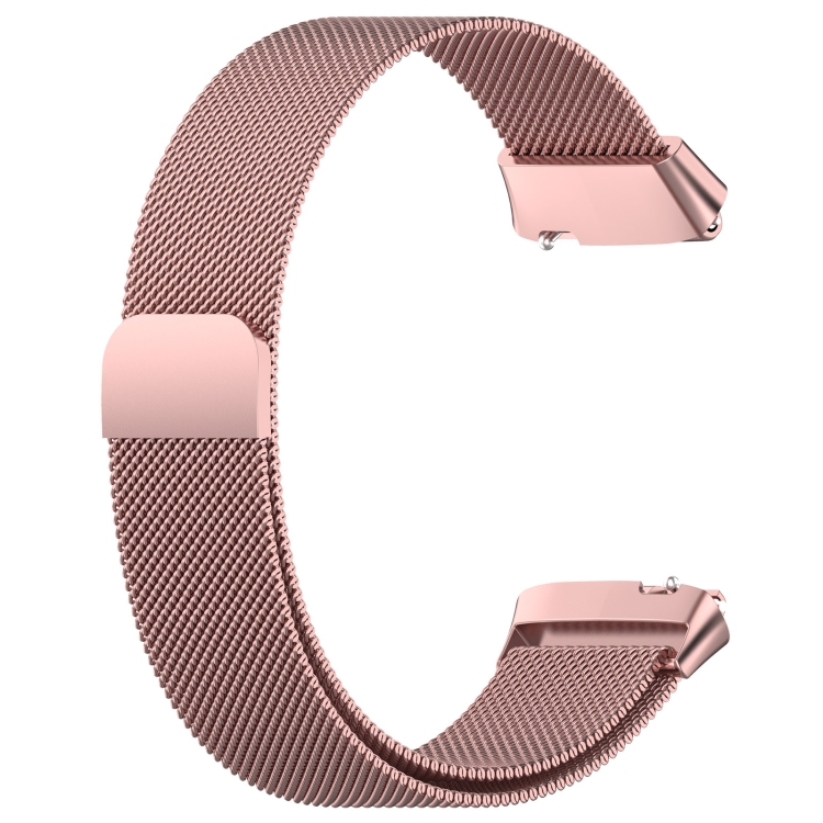 Para Redmi Watch 3 Active Milan Correa de reloj de malla de acero magnético  (rosa)