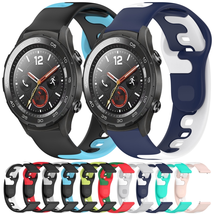 4 Correa Para Huawei Watch Gt2 3 Para Samsung Active Negro + Azul + Rojo +