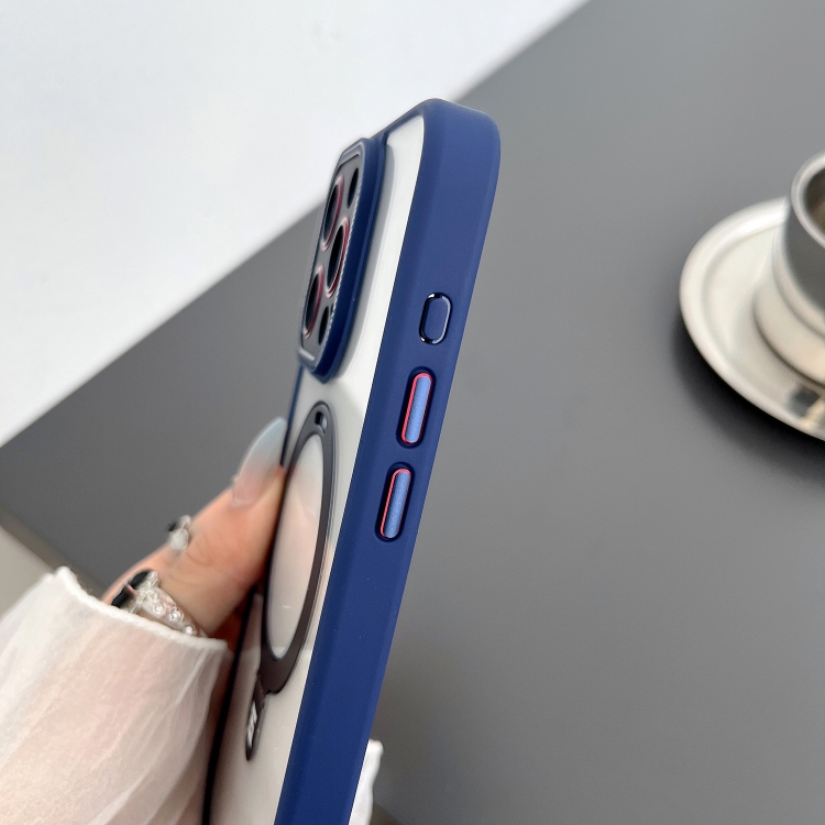 For iPhone 13 Pro Yashi MagSafe Magnetic Holder Phone Case(Purple) For iPhone 13 Pro Yashi MagSafe Magnetic Holder Phone Case(Purple)