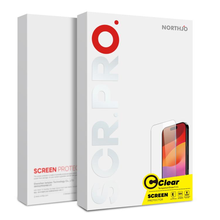 For iPhone 18 Pro Max NORTHJO A++ Screen Protector Tempered Glass Film(Clear)