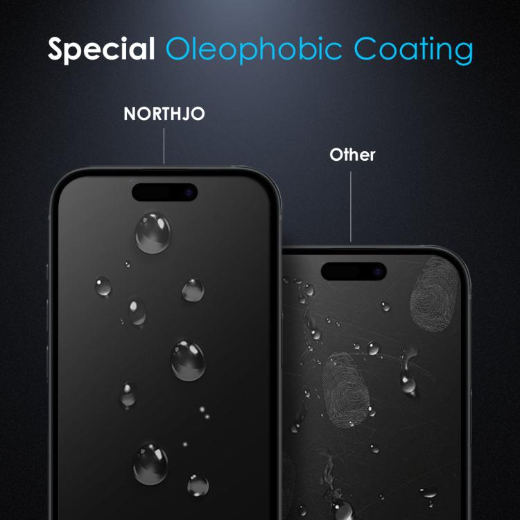 For iPhone 16 NORTHJO A++ 0.3mm 28 Degree Privacy Screen Tempered Glass Film For iPhone 16 NORTHJO A++ 0.3mm 28 Degree Privacy Screen Tempered Glass Film