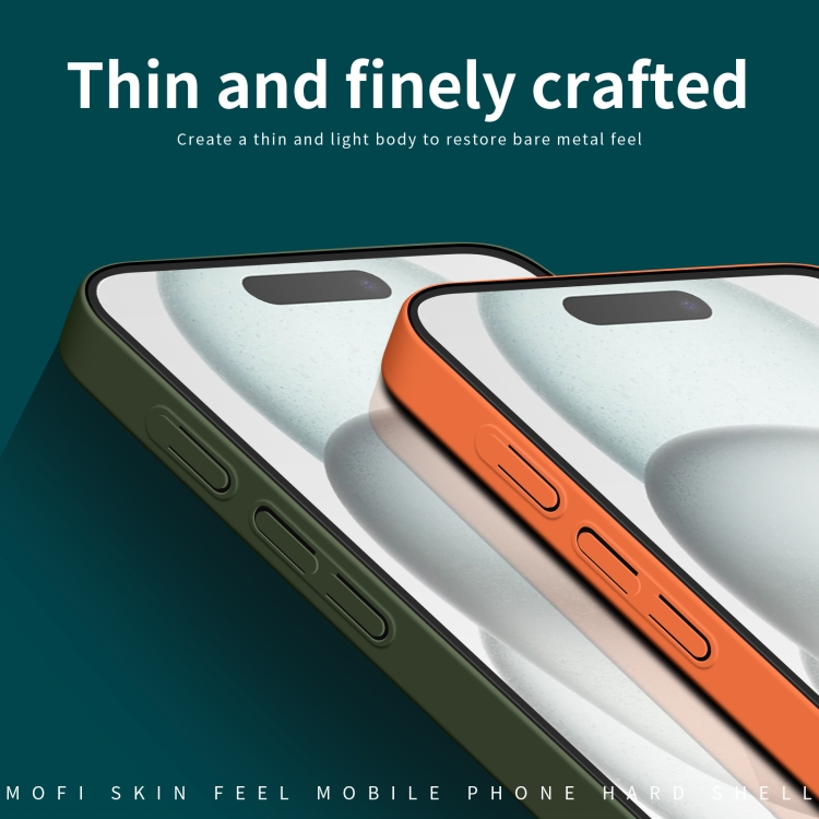 For iPhone 16 MOFI Qin Series Skin Feel All-inclusive PC Phone Case(Gray) For iPhone 16 MOFI Qin Series Skin Feel All-inclusive PC Phone Case(Gray)