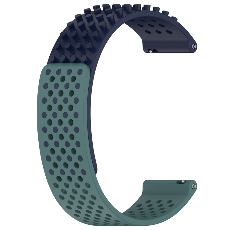 Para Amazfit Bip 5 Correa de reloj de silicona con puntos 3D transpirables  con orificios de