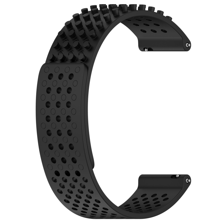 Pour Garmin Forerunner 255 Bracelet de montre en silicone sport respirant  perforé 22 mm (orange +