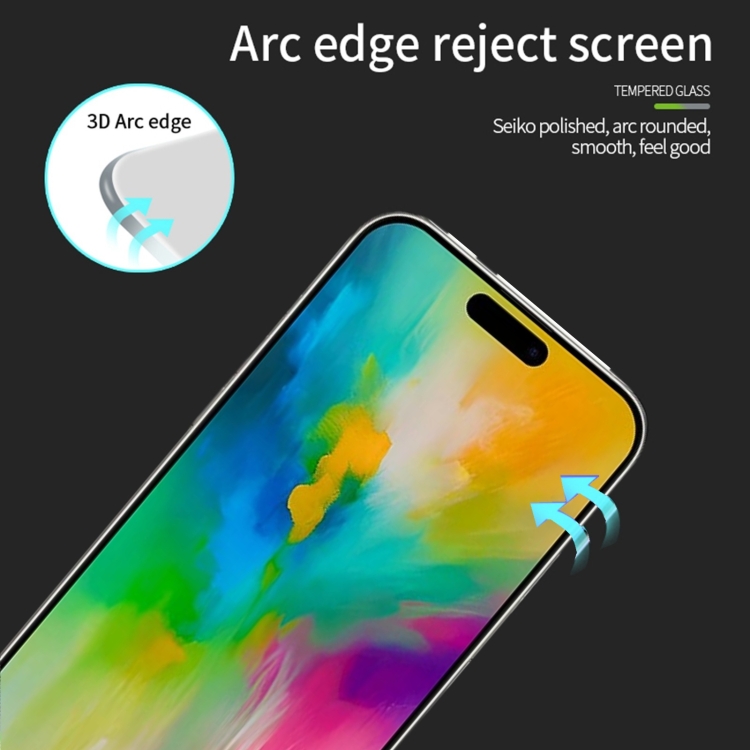 For iPhone 16 MOFI 9H 3D Explosion-proof Curved Screen Tempered Glass Film(Black) For iPhone 16 MOFI 9H 3D Explosion-proof Curved Screen Tempered Glass Film(Black)
