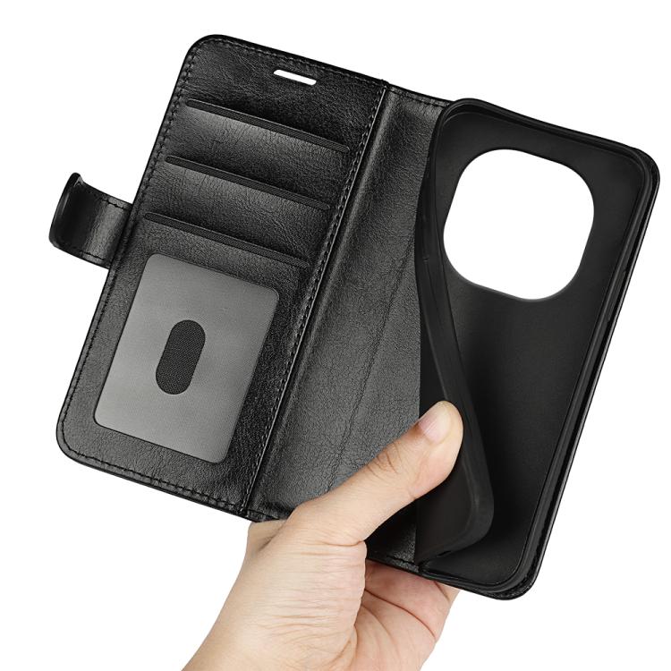 For Xiaomi Redmi Note 14 Pro 5G R64 Texture Horizontal Flip Leather Phone Case(Black)