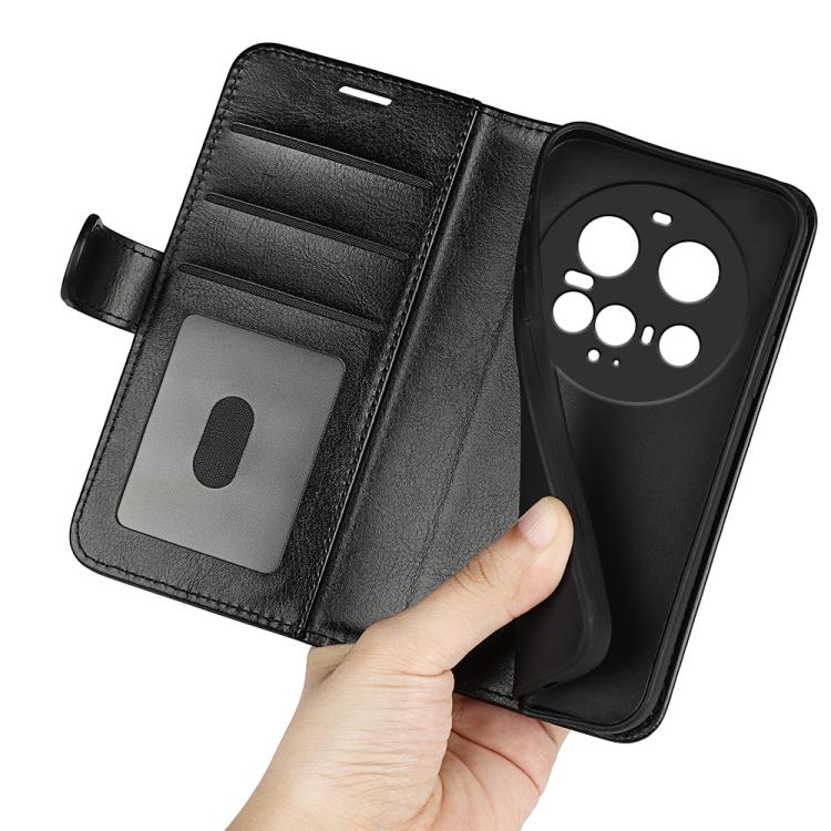 For Xiaomi 15 Ultra R64 Texture Horizontal Flip Leather Phone Case(Black)