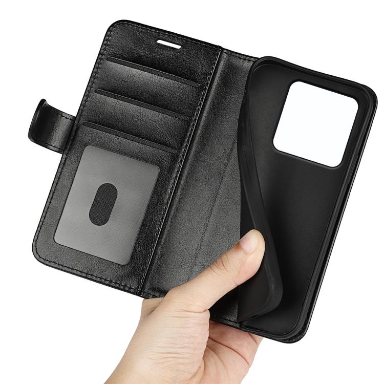 For Xiaomi 15T R64 Texture Horizontal Flip Leather Phone Case(Black)