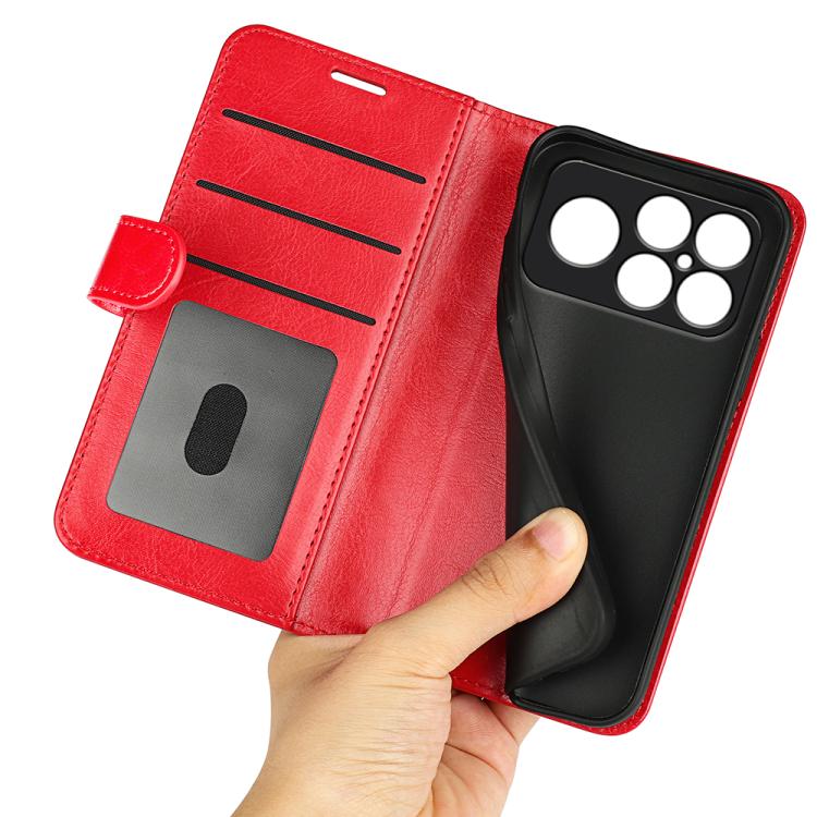 For Xiaomi Poco F8 Ultra 5G R64 Texture Horizontal Flip Leather Phone Case(Red)