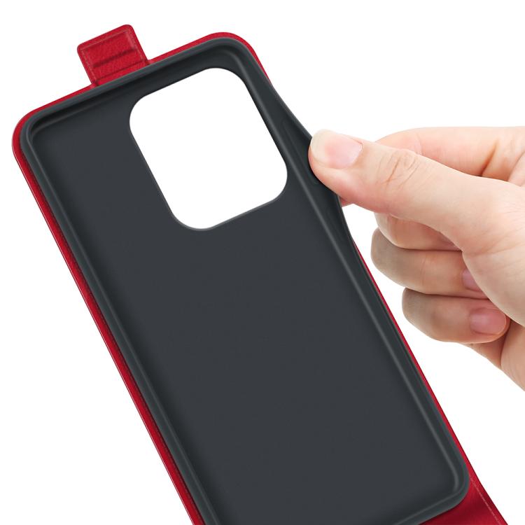 For Redmi 15C 5G / 4G EU 173mm R64 Texture Single Vertical Flip Leather Phone Case(Red)