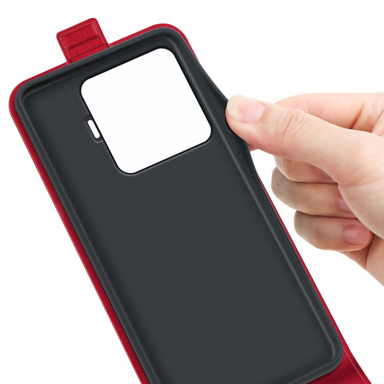 For Xiaomi 15T Pro R64 Texture Single Vertical Flip Leather Phone Case(Red)