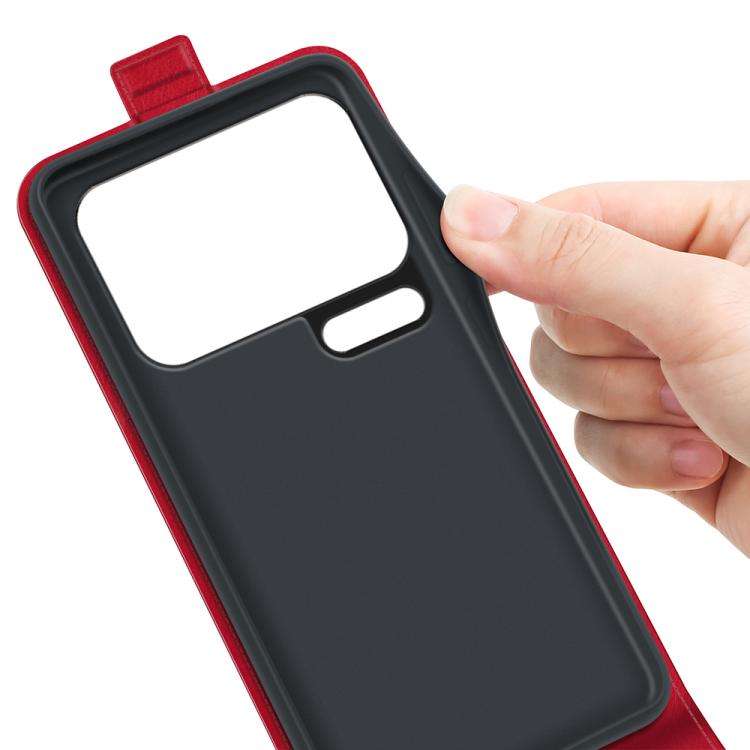 For Xiaomi 17 Pro R64 Texture Single Vertical Flip Leather Phone Case(Red)