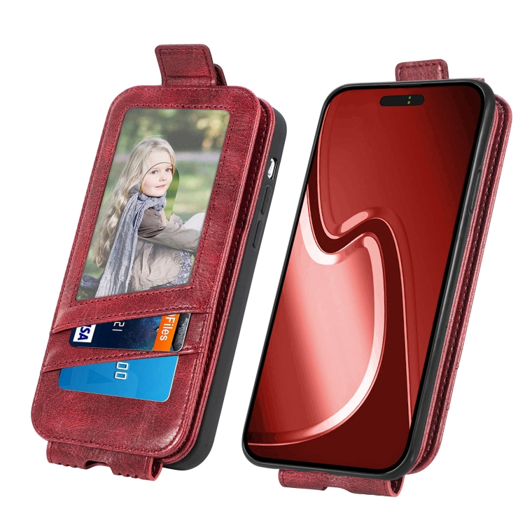 For iPhone 16 Zipper Wallet Vertical Flip Leather Phone Case(Red) For iPhone 16 Zipper Wallet Vertical Flip Leather Phone Case(Red)