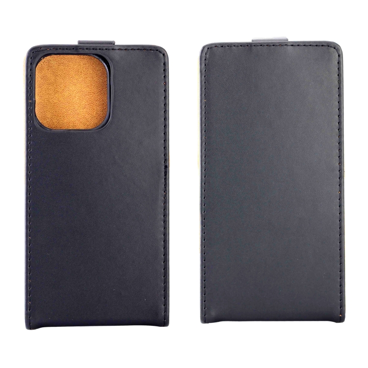 For iPhone 15 Vertical Flip Leather Phone Case with Card Slot(Black) For iPhone 15 Vertical Flip Leather Phone Case with Card Slot(Black)