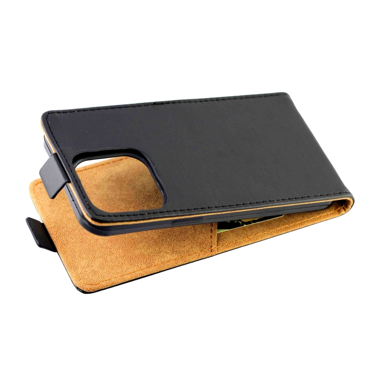 For iPhone 15 Vertical Flip Leather Phone Case with Card Slot(Black) For iPhone 15 Vertical Flip Leather Phone Case with Card Slot(Black)
