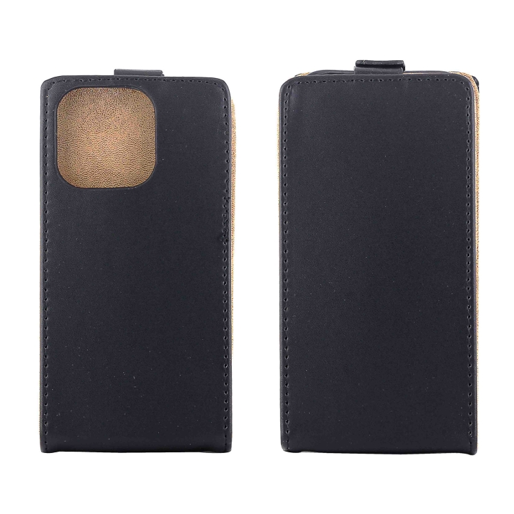 For iPhone 16 Pro Vertical Flip Leather Phone Case with Card Slot(Black) For iPhone 16 Pro Vertical Flip Leather Phone Case with Card Slot(Black)