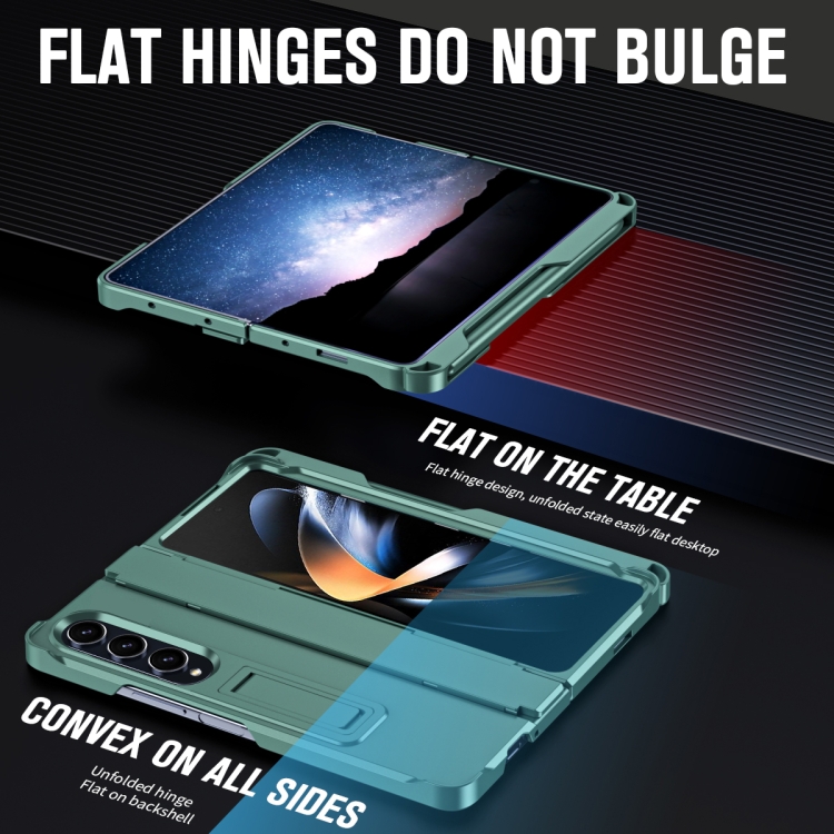 For Samsung Galaxy Z Fold4 Diamond Case-film Integral Hinge Shockproof Phone Case with Pen(Green) For Samsung Galaxy Z Fold4 Diamond Case-film Integral Hinge Shockproof Phone Case with Pen(Green)